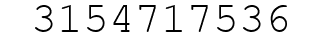 Number 3154717536.