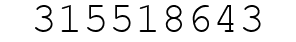 Number 315518643.