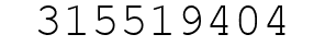 Number 315519404.