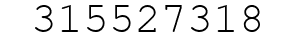 Number 315527318.