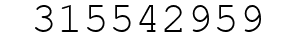 Number 315542959.