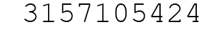 Number 3157105424.