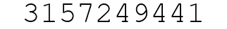 Number 3157249441.