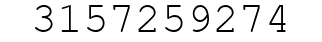 Number 3157259274.