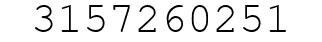 Number 3157260251.