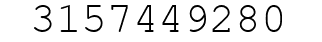 Number 3157449280.