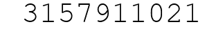 Number 3157911021.