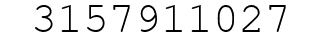 Number 3157911027.