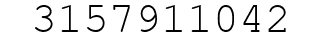 Number 3157911042.