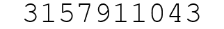 Number 3157911043.