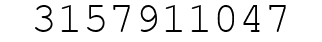 Number 3157911047.