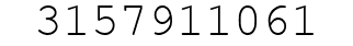 Number 3157911061.