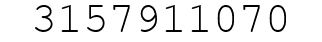 Number 3157911070.