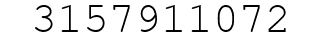 Number 3157911072.