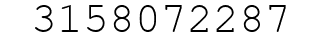 Number 3158072287.