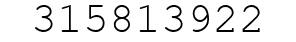 Number 315813922.