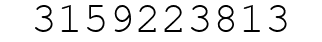 Number 3159223813.