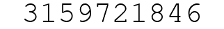 Number 3159721846.