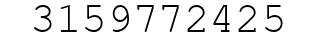 Number 3159772425.
