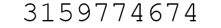 Number 3159774674.