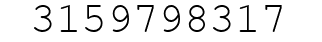 Number 3159798317.