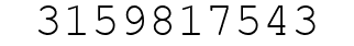 Number 3159817543.