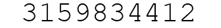Number 3159834412.