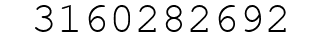 Number 3160282692.