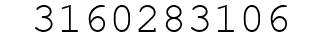 Number 3160283106.