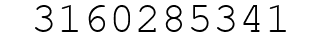 Number 3160285341.