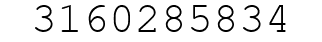 Number 3160285834.