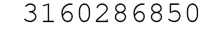 Number 3160286850.