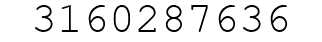 Number 3160287636.