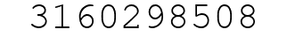 Number 3160298508.