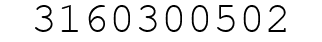 Number 3160300502.