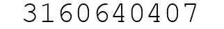 Number 3160640407.