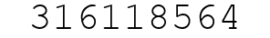 Number 316118564.