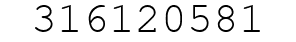 Number 316120581.