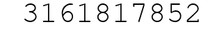 Number 3161817852.