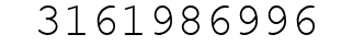Number 3161986996.
