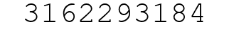 Number 3162293184.