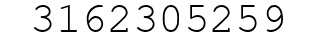 Number 3162305259.