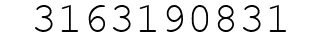 Number 3163190831.