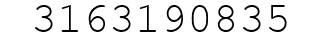 Number 3163190835.