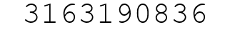 Number 3163190836.