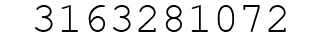 Number 3163281072.