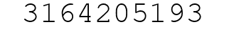 Number 3164205193.