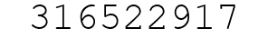 Number 316522917.