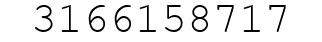 Number 3166158717.