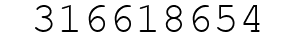 Number 316618654.